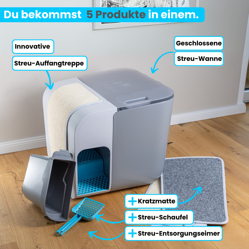 Katzentoilette Cloou Purrfect | 5-in-1 Set