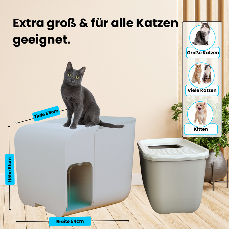 Katzentoilette Cloou® White Edition als zweite Chance